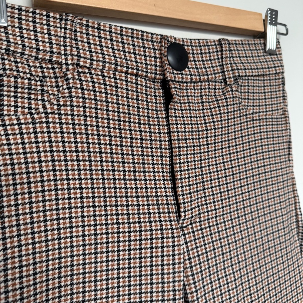 Zara Stylish Beige Houndstooth Leggings